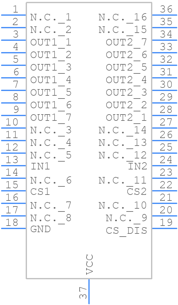 VND5E025AY-E - STMicroelectronics - PCB symbol