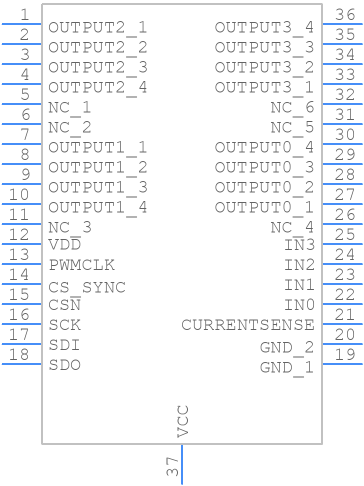 VNQ6040CSTR-E - STMicroelectronics - PCB symbol