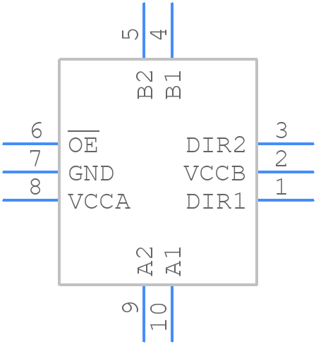 ST2G3236QTR - STMicroelectronics - PCB symbol