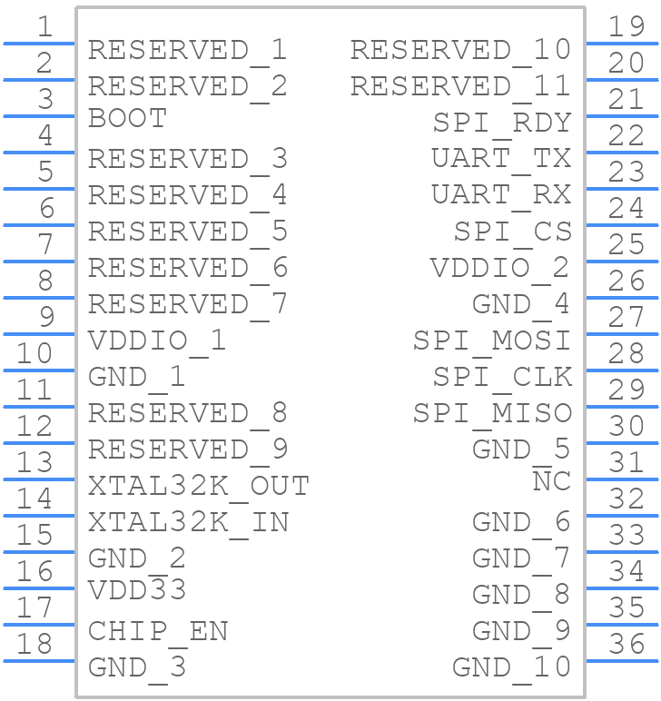 ST67W611M1A6B - STMicroelectronics - PCB symbol