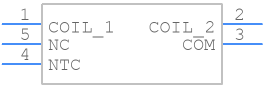 HF115F-A/230-1Z1B - RS Pro - PCB symbol