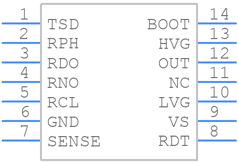 L6572D013TR - STMicroelectronics - PCB symbol