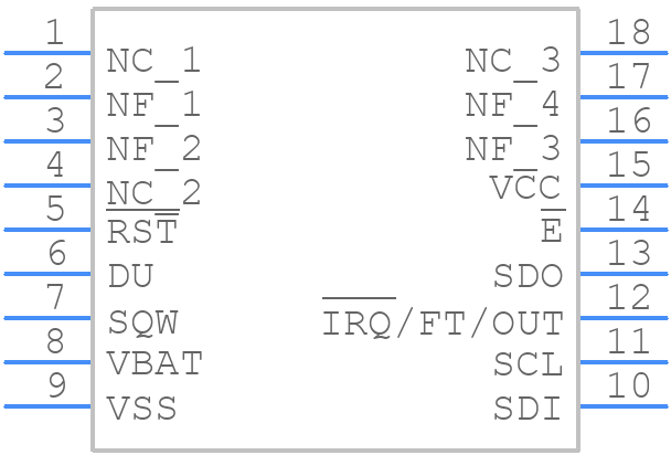 M41T93ZMY6E - STMicroelectronics - PCB symbol