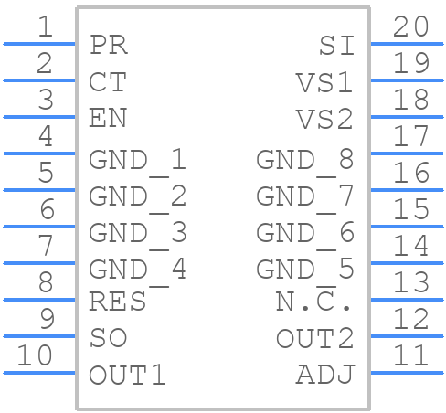 L4938ED013TR - STMicroelectronics - PCB symbol