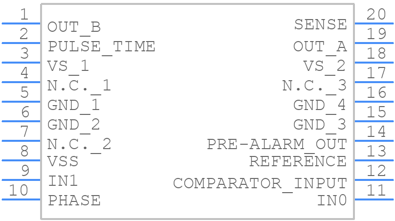 TEA3718SFP - STMicroelectronics - PCB symbol