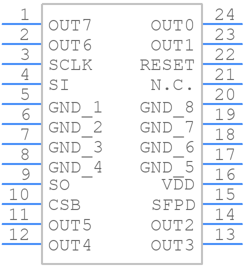L9823013TR - STMicroelectronics - PCB symbol
