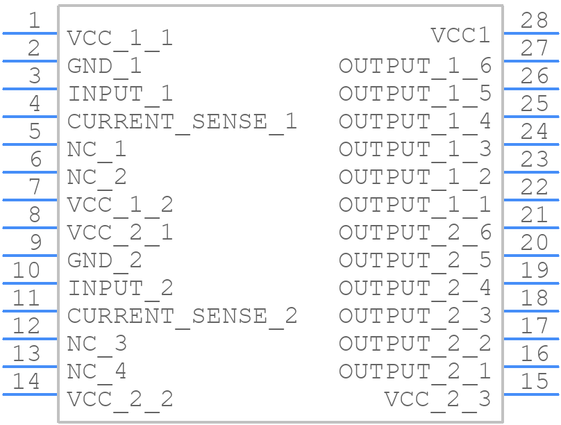 VND92013TR - STMicroelectronics - PCB symbol