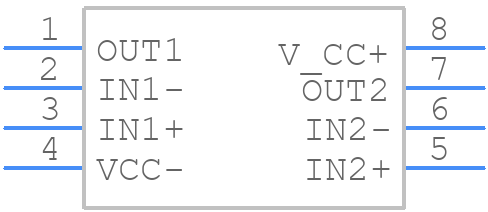 TSV6192ID - STMicroelectronics - PCB symbol
