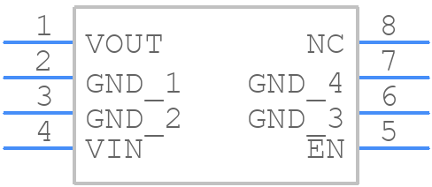 LDL112D25R - STMicroelectronics - PCB symbol