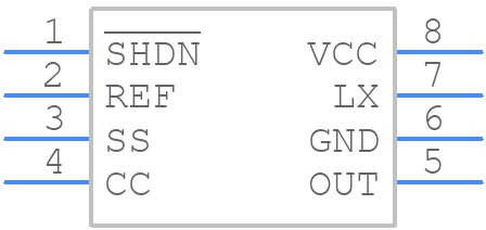 ST763ACDTR - STMicroelectronics - PCB symbol