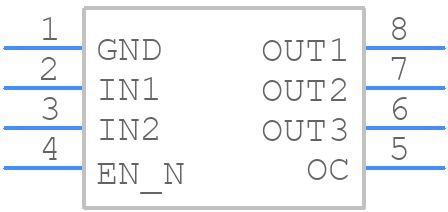 ST2041BDR - STMicroelectronics - PCB symbol