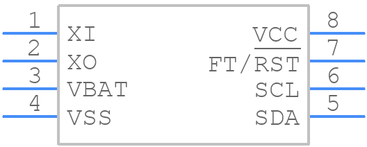M41T82ZM6E - STMicroelectronics - PCB symbol