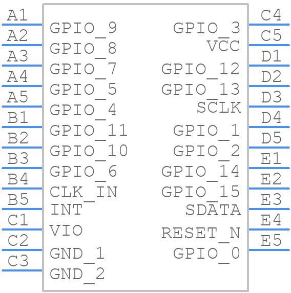 STMPE1601TBR - STMicroelectronics - PCB symbol
