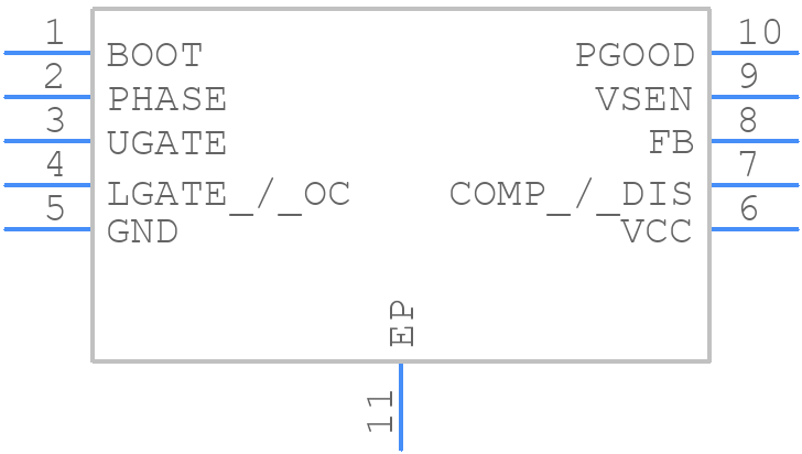 L6728AH - STMicroelectronics - PCB symbol