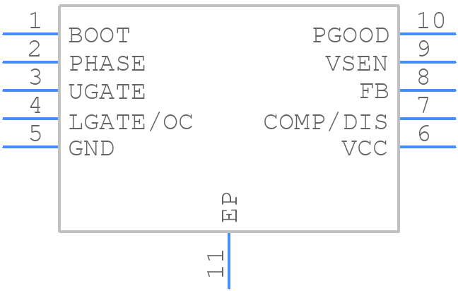 L6728AHTR - STMicroelectronics - PCB symbol