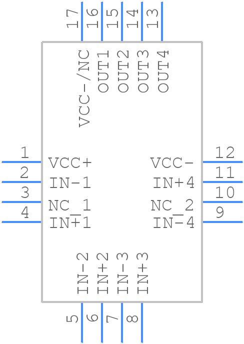 TS334IQ4T - STMicroelectronics - PCB symbol