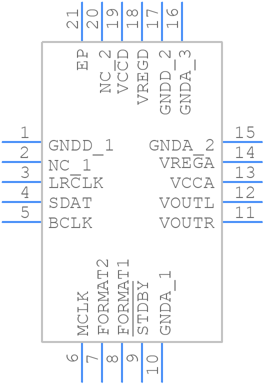 TS4657IQT - STMicroelectronics - PCB symbol