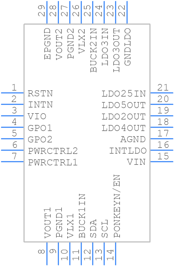 STPMIC1LBPQR - STMicroelectronics - PCB symbol