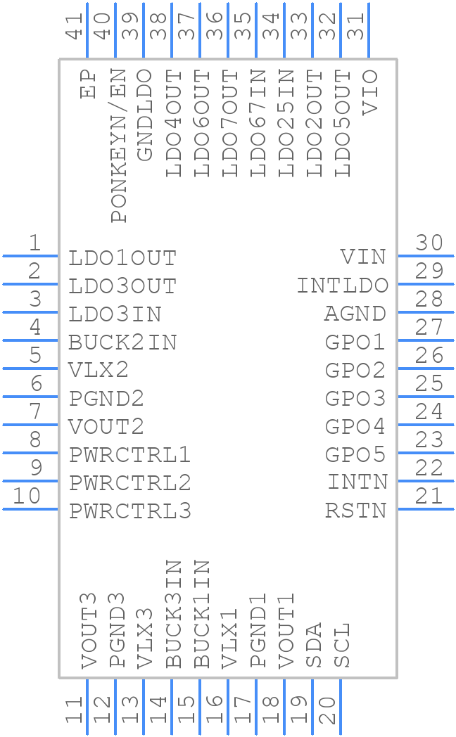 STPMIC2LBPQR - STMicroelectronics - PCB symbol