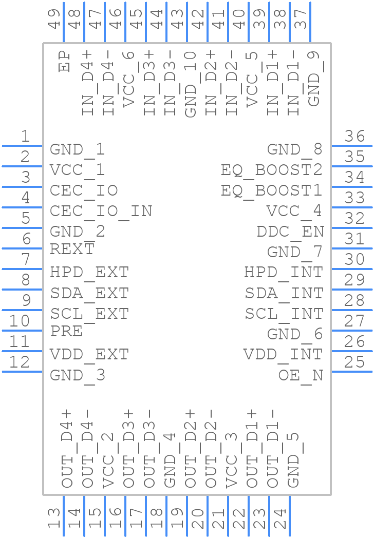 STDVE001AQTR - STMicroelectronics - PCB symbol