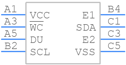M24M01-RCS6TP/A - STMicroelectronics - PCB symbol