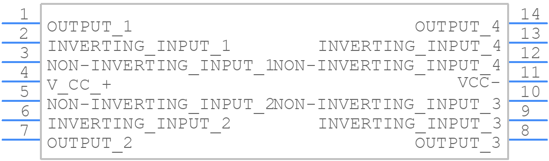 TS27L4BID - STMicroelectronics - PCB symbol