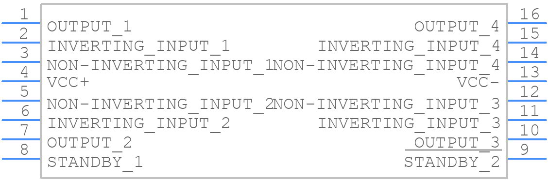 TSH75CD - STMicroelectronics - PCB symbol