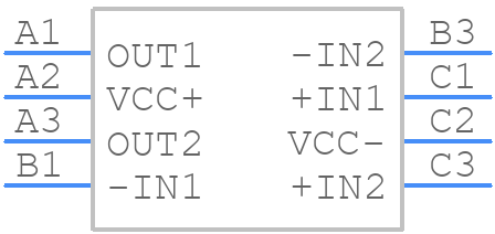 TS922IJT - STMicroelectronics - PCB symbol
