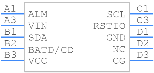 STC3115IJTTEST - STMicroelectronics - PCB symbol