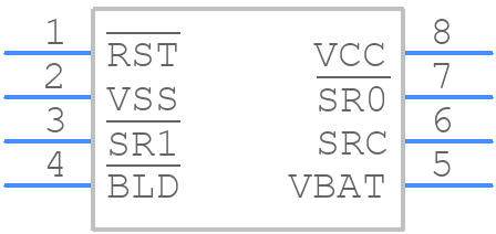 STM6505RDABDG6F - STMicroelectronics - PCB symbol