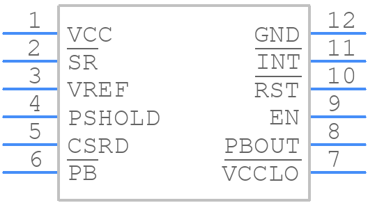 STM6601AS2ADM6F - STMicroelectronics - PCB symbol