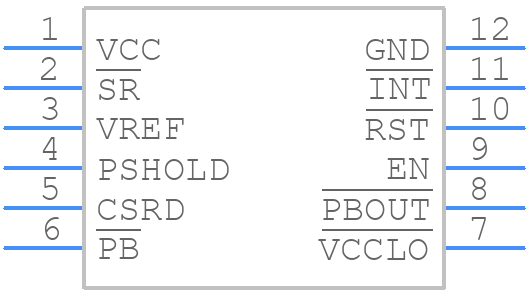 STM6601CU2BDM6F - STMicroelectronics - PCB symbol