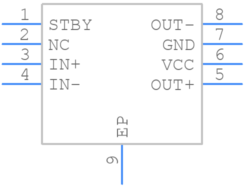 TS4962EIKJT - STMicroelectronics - PCB symbol