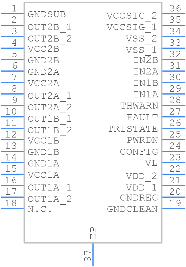 STA515WF13TR - STMicroelectronics - PCB symbol