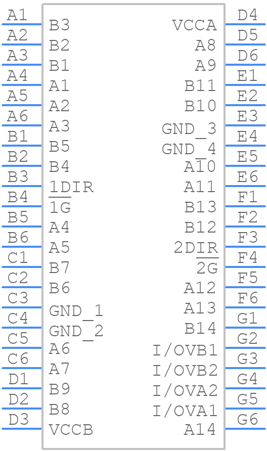 ST16C32245LBR - STMicroelectronics - PCB symbol
