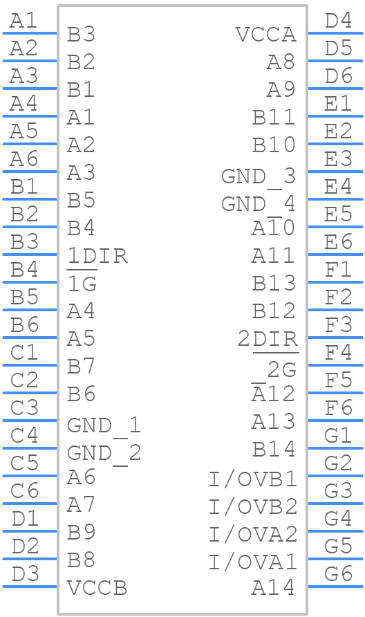 ST16C32245TBR - STMicroelectronics - PCB symbol