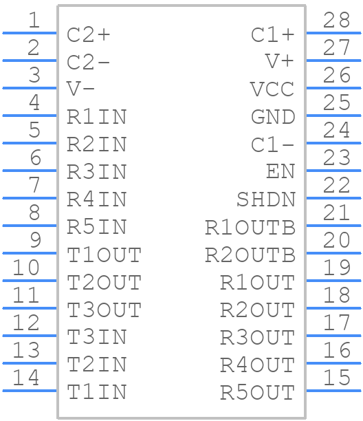 ST3241ECDR - STMicroelectronics - PCB symbol