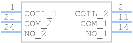 43.61.9.006.2300 - FINDER - PCB symbol