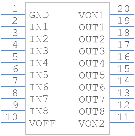 ISL24011IVZ - Renesas Electronics - PCB symbol