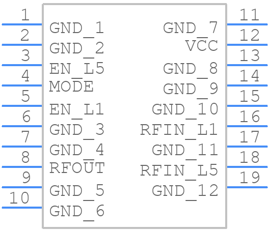 SKY5A2110 - Skyworks - PCB symbol