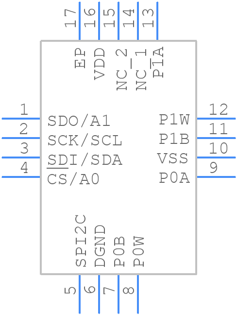 MCP42U83T-502E/7N - Microchip - PCB symbol