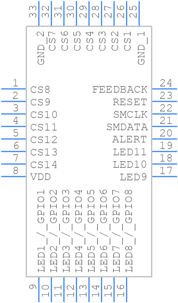 CAP1214 - Microchip - PCB symbol
