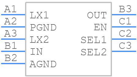 MAX77887AEWL+T - Analog Devices - PCB symbol