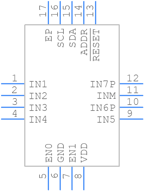 MAX42500ATEAA+T - Analog Devices - PCB symbol