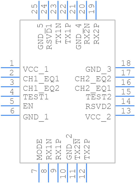 SN75LVPE3101RGER - Texas Instruments - PCB symbol