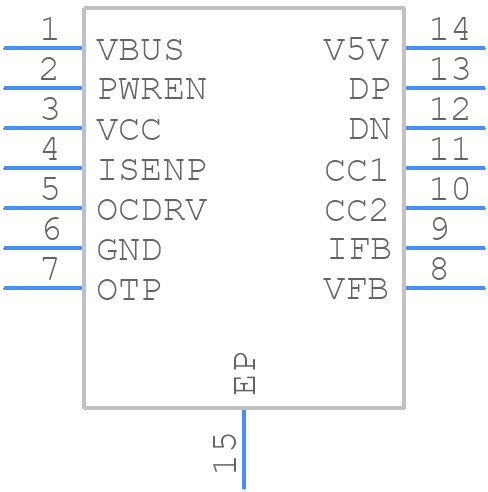 AP43771HFBZ13 - Diodes Incorporated - PCB symbol