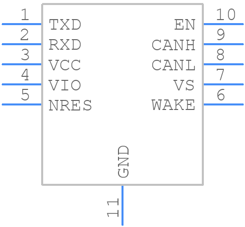 ATA6503T-4BWVAO - Microchip - PCB symbol