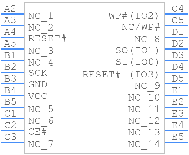 IS25LP02GJ-RHLE - Integrated Silicon Solution Inc. - PCB symbol