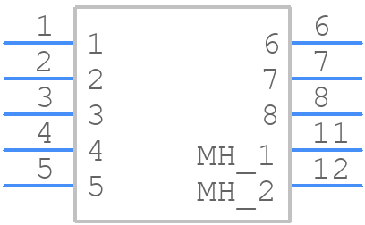 RJE7318800100 - Amphenol - PCB symbol