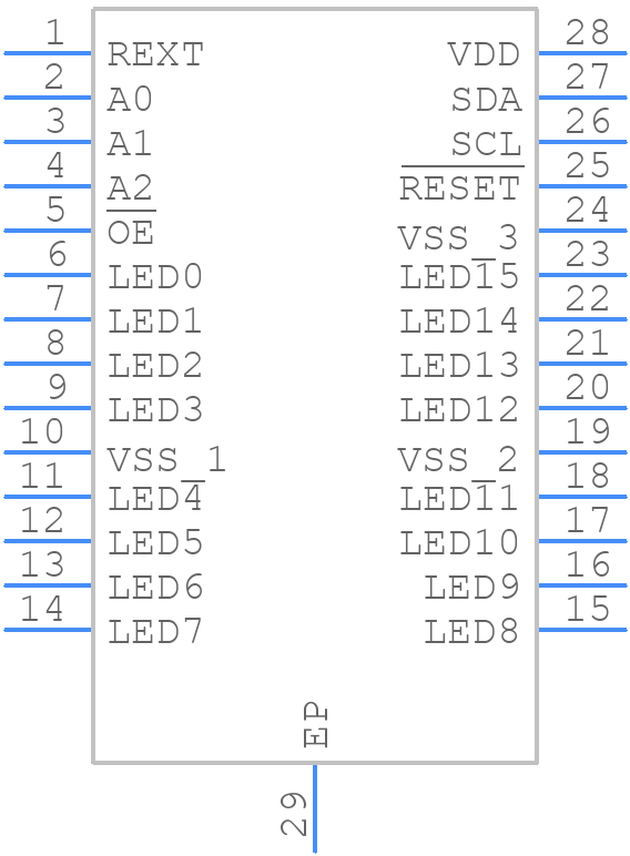PCA9952TW - NXP - PCB symbol
